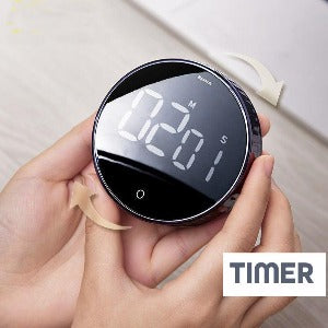 Timer Magnético de cozinha com Despertador para monitorar preparo de alimentos e contrôle de tempo em Escolas e Escritórios