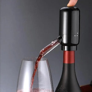 Decantador, Aerador e Dispensador elétrico para Vinho