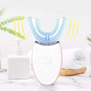 Escova Dental inteligente, Ultrassônica em Silicone, USB 360 graus, à prova d'água, para Adultos e crianças