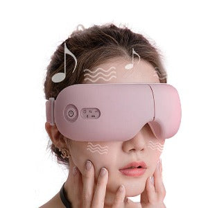 Massageador Vibratório Portátil para relaxamento dos Olhos, com Bluetooth para ouvir Playlist por Celular